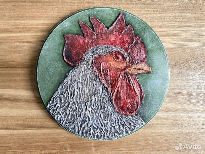 Панно декоративное Петух