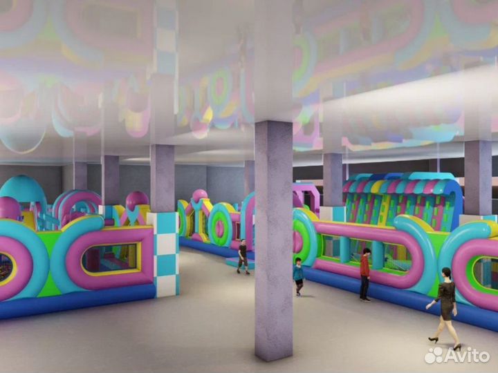 Надувной парк, игровая комната для детей