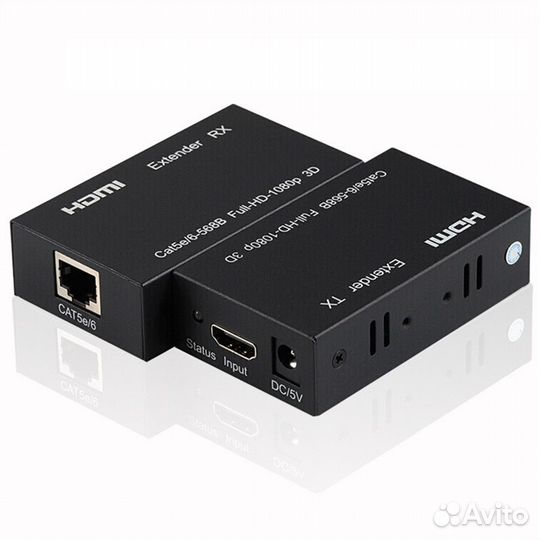 Hdmi удлинитель по витой паре 60 метров