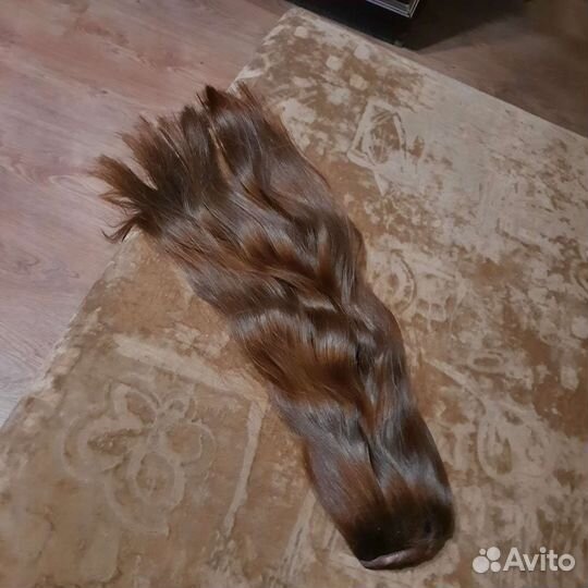 Хвост из натуральных волос