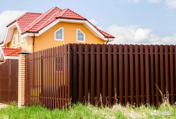 Забор металлический,ворота, калитки качественно