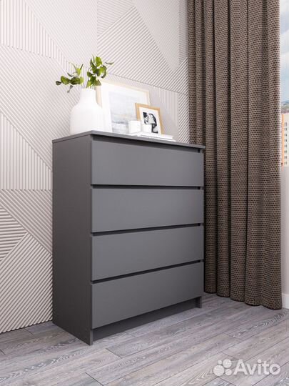 Комод Мори мк 800.4 Графит