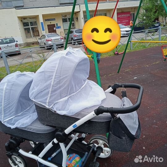 Коляска для двойни 2 в 1