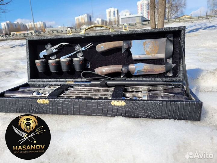 Шампура шашлычный набор подарочный