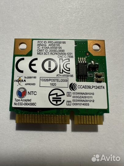 WiFi + BT модуль AR5B195 для Sony pcg-71812v