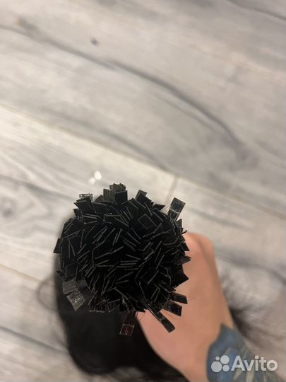 Волосы на капсулах 60 см натурал