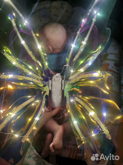 Крылья бабочки светящиеся