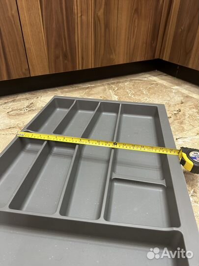 Лоток для столовых приборов серый 800