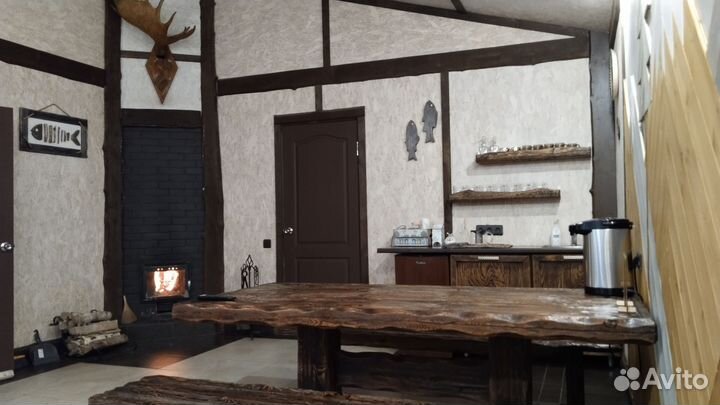 Баня на дровах с купелью 