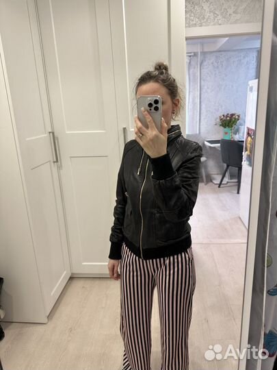 Куртка кожаная