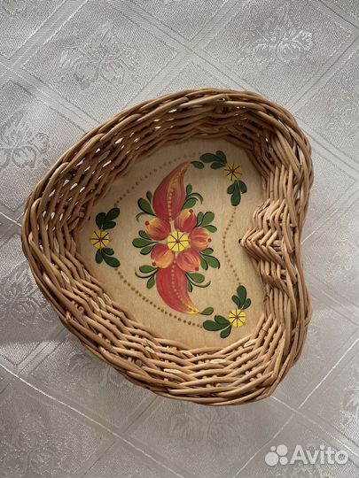 Конфетница, волховская роспись