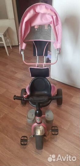 Трехколесный детский велосипед с ручкой бу