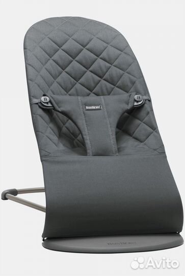 Шезлонг BabyBjorn Bliss Cotton, антрацитовый