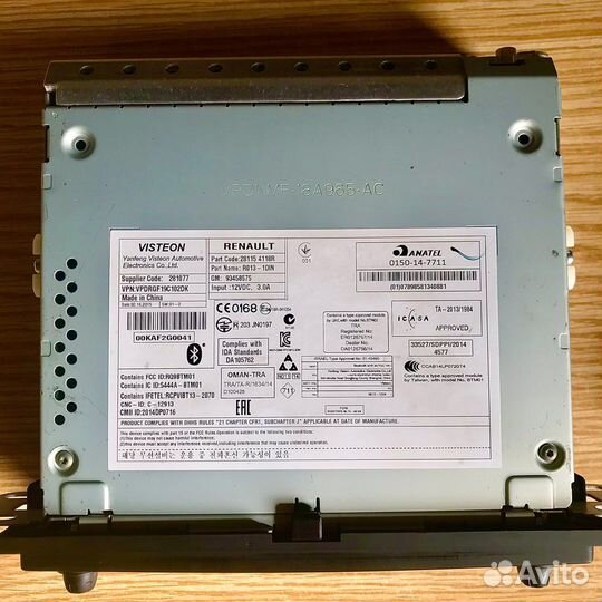 Штатная магнитола рено Трафик 3