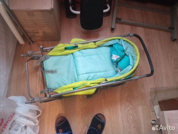 Детские санки-коляска