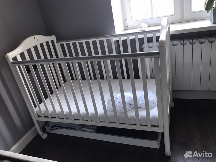 Детская кроватка Pali Пали Италия белая