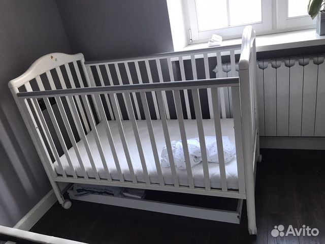 Детская кроватка Pali Пали Италия белая