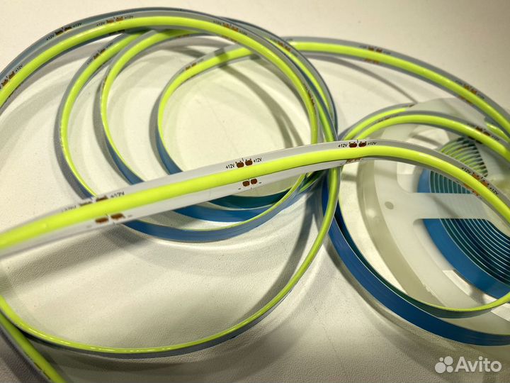 12v Светодиодная лента COB лента 14вт/m зеленый