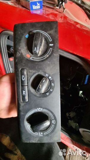 Блок управления отопителем skoda fabia 2