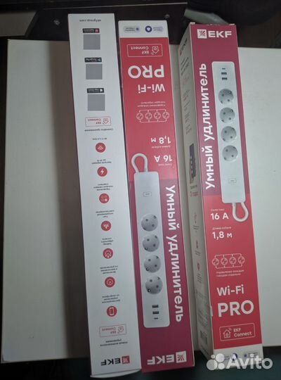 Умный удлинитель EKF Connect PRO Wi-Fi RCE-2-WF