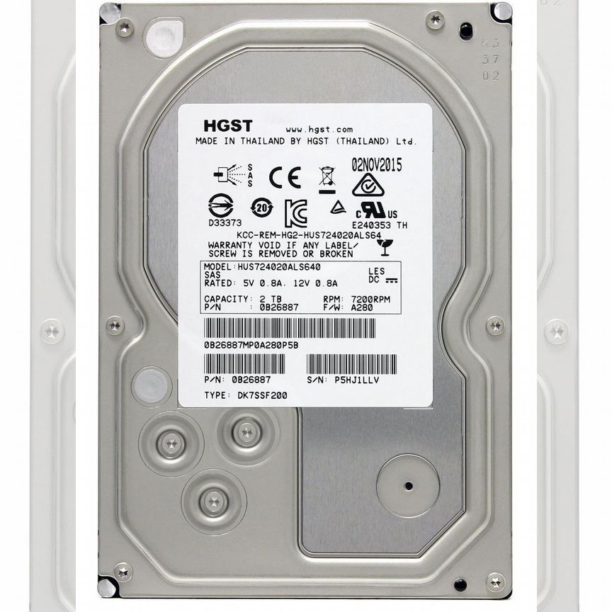 [HUS724020ALS640] Жесткий Диск Hitachi 2tb Sas 3.5 Hus724020als640