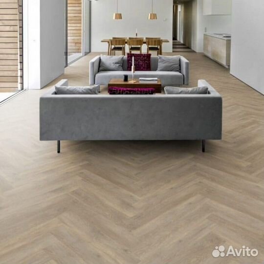 Пвх плитка Kahrs Luxury Tiles Herringbone ltchw211