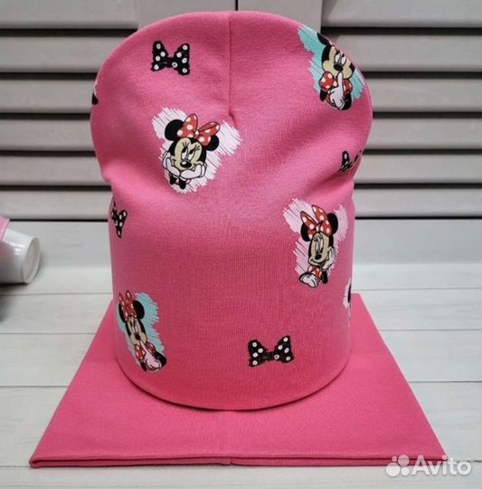 Комплект шапка и снуд для девочки