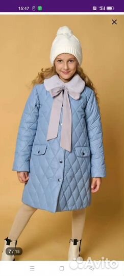 Пальто для девочки 140-146 см