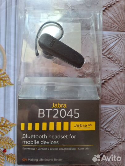 Bluetooth гарнитура jabra bt2045