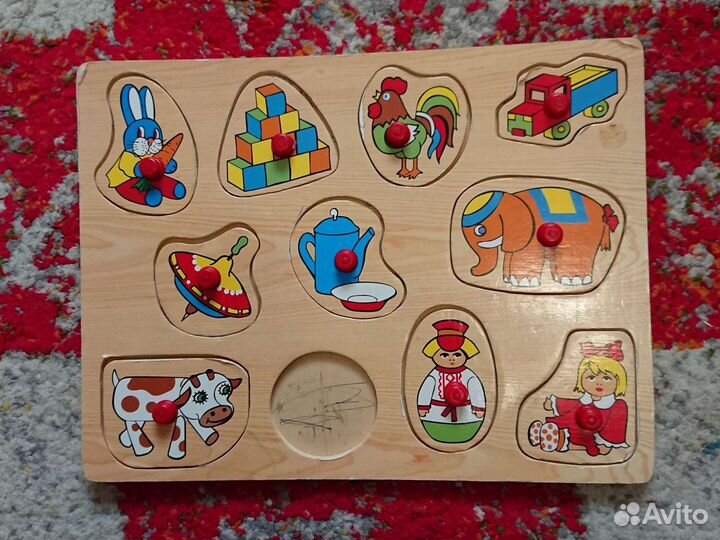 Развивающие пазлы-вкладыши пакетом