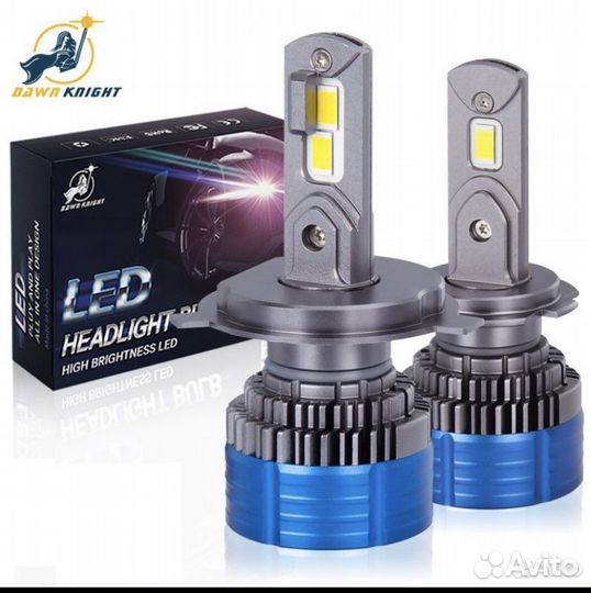 Светодиодные лампы h4 dawnknight k4c led 4300k