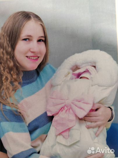 Бант для конверта на выписку