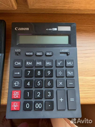 Калькулятор Casio, canon