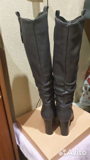 Сапоги осень весна женские 38 на каблуке