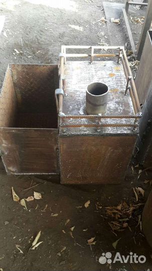Печь для бани с баком