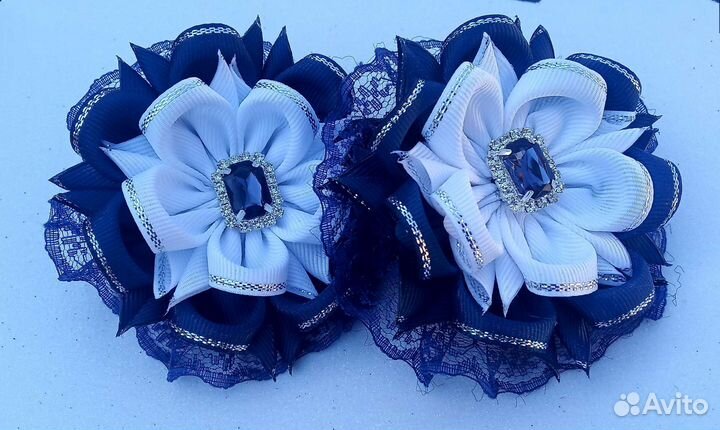 Бантики для волос ручной работы