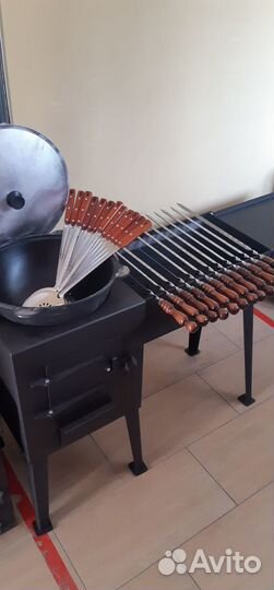 Шампура для люля и двойной спицей для овощей