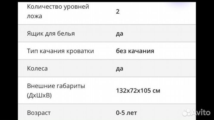 Кровать детская