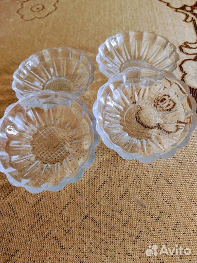 Фужеры, рюмки, стаканы хрустальные