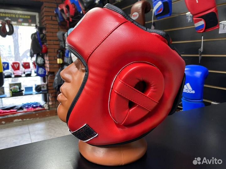 Шлем RuscoSport Pro с усилением, фрб Red