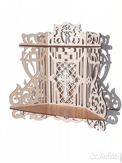 Угловая полка для икон