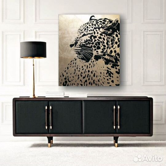 Интерьерные картины с золотой поталью на заказ