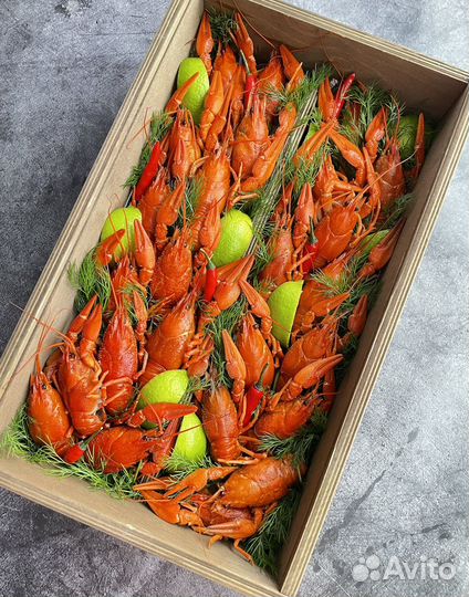 Букет из раков и морепродуктов