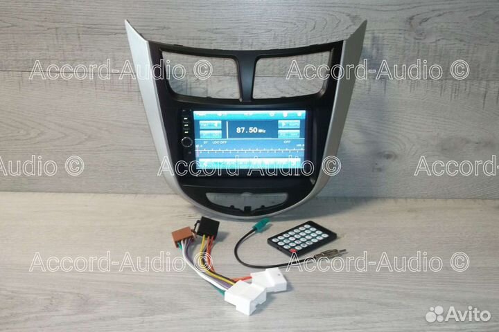 Магнитола 2DIN Hyundai Solaris Bluetooth