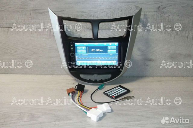 Магнитола 2DIN Hyundai Solaris Bluetooth