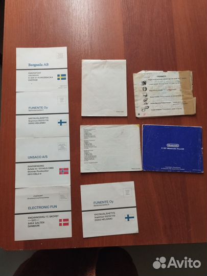 Оригинальные книжки для игр от приставки Nintendo