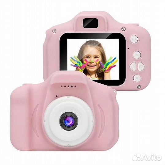 Детский фотоаппарат розовый