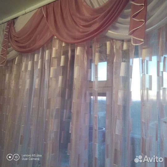 Тюль с ламбрикеном