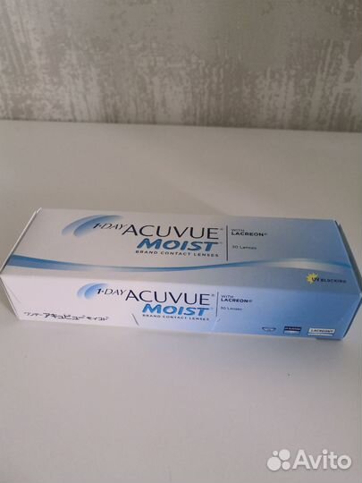 Линзы контактные Acuvue moist -4,25