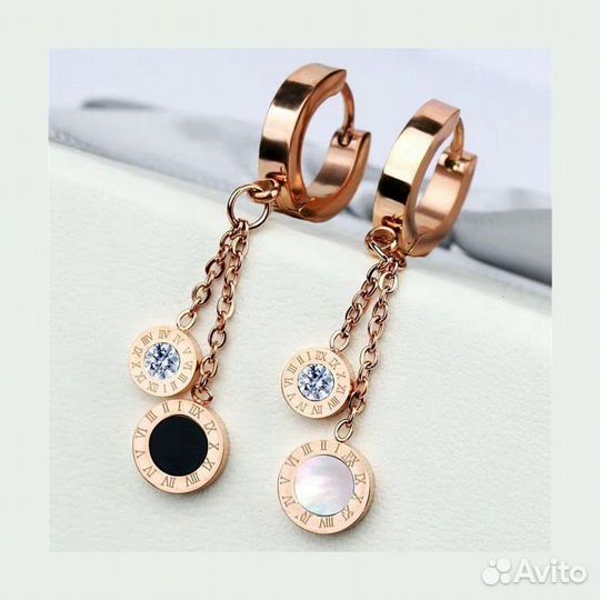 Серьги в стиле Bvlgari